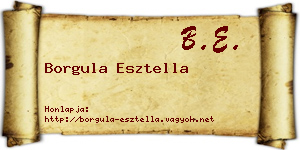 Borgula Esztella névjegykártya